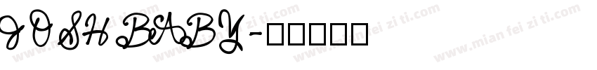 JOSH BABY字体转换